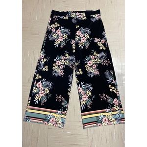 Floral Print Palazzo Pants Wide Leg